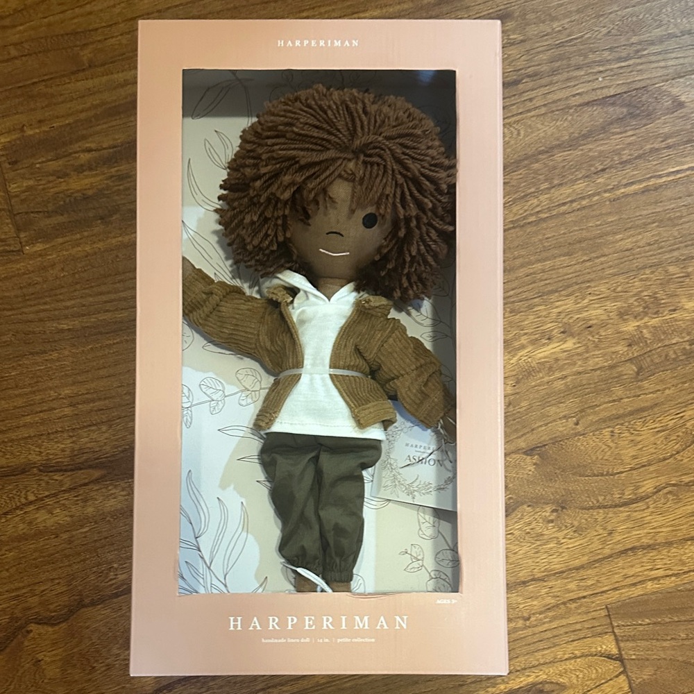 HarperIman Brown and White Doll